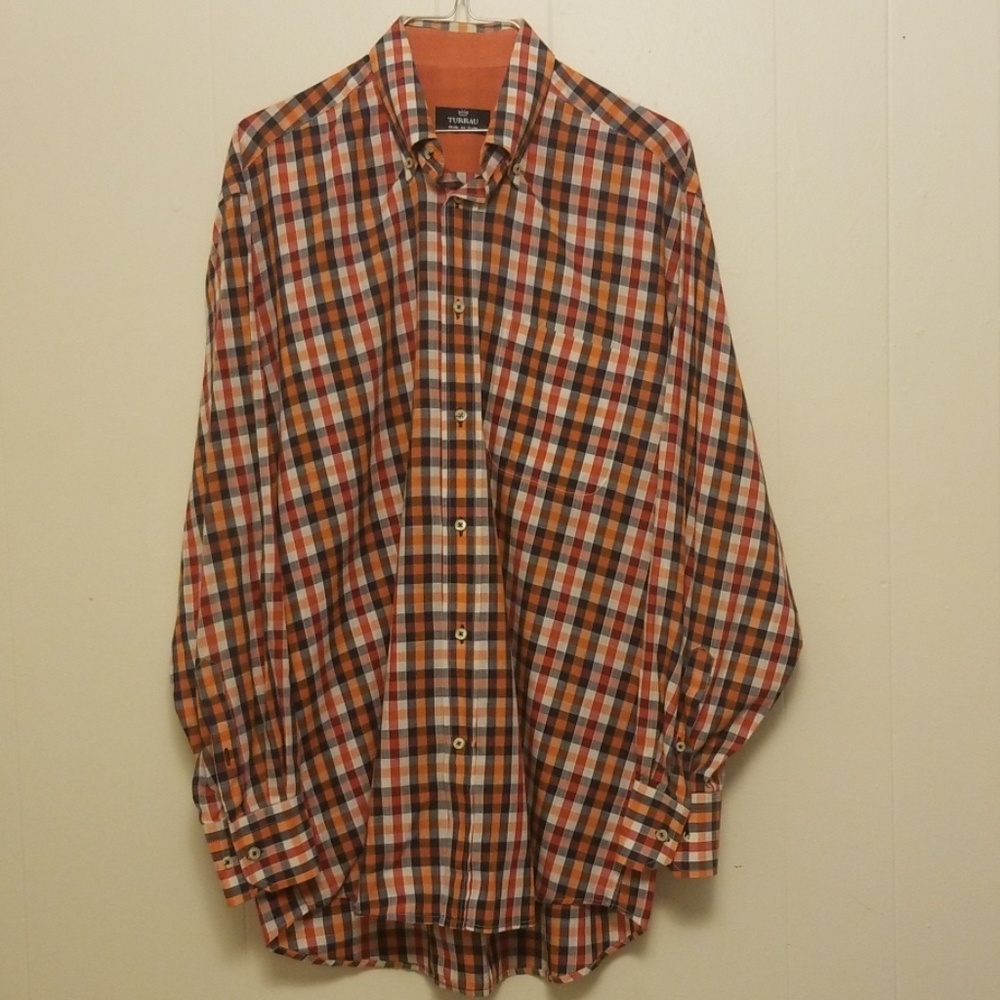 Turrau Made in Spain Men's Plaid Casual Shirt